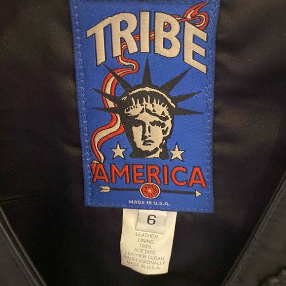 Tribe America Leather Vest size 6 - Picture 3 of 3
